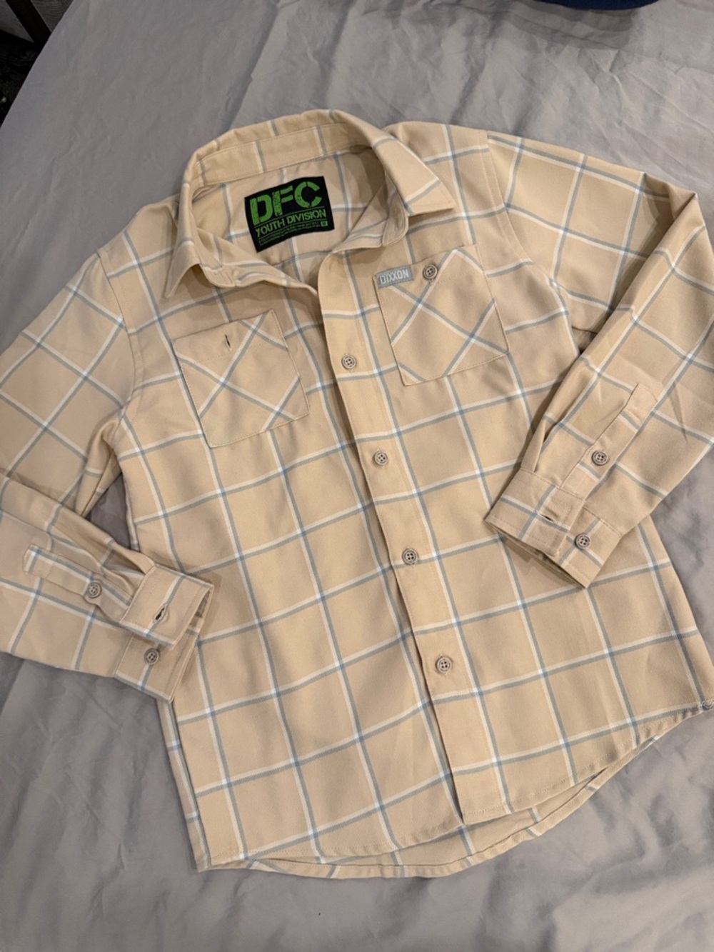 DIXXON Beige Plaid Button-Down Shirt